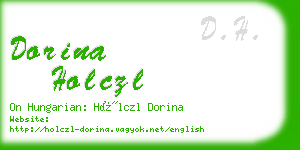 dorina holczl business card